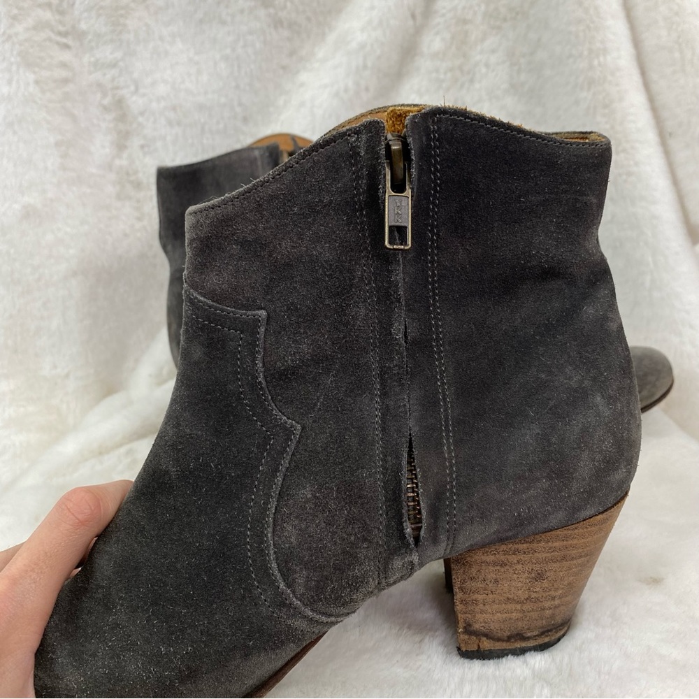 Isabel Marant RARE faded black legendary suede ankle boots Etoile Dicker Suede - Picture 8 of 14